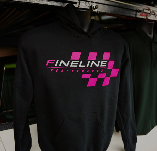 PINK CHECKERED HOODIE